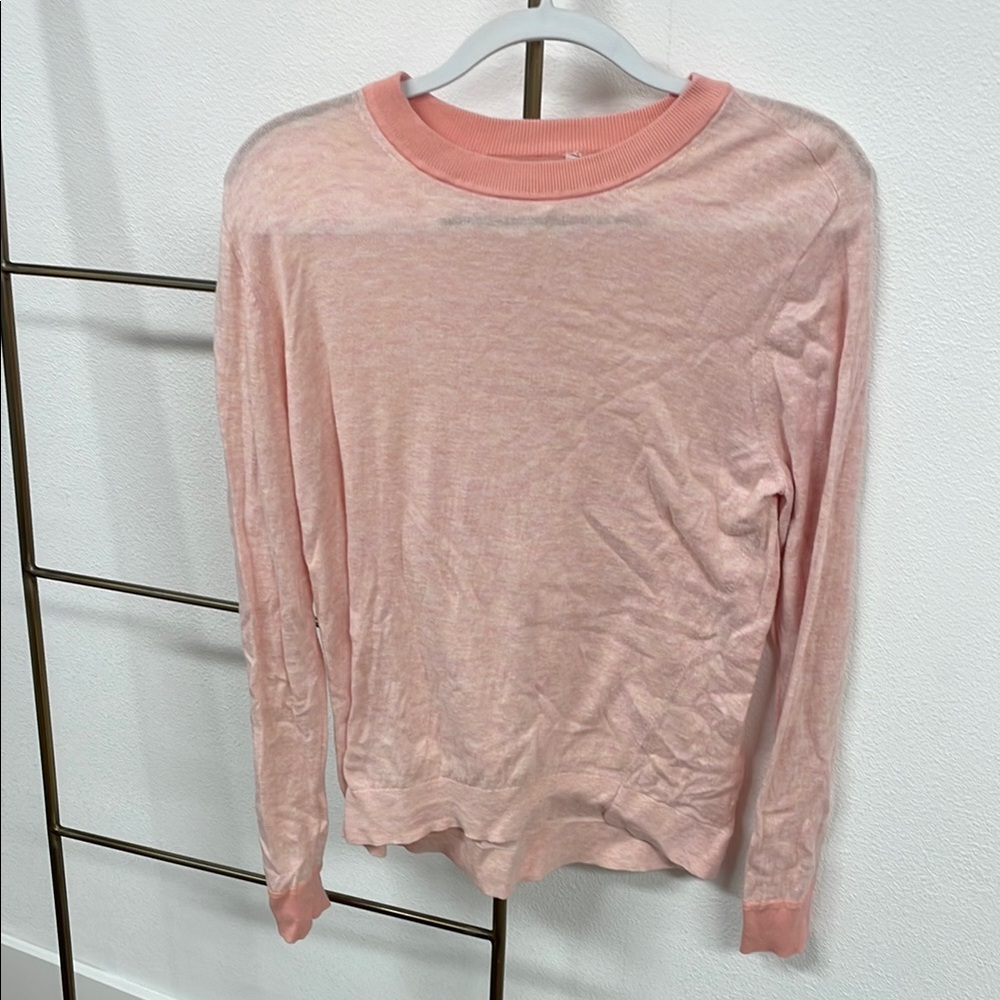 Lululemon Athletica Pink Long Sleeve Relaxed Tee